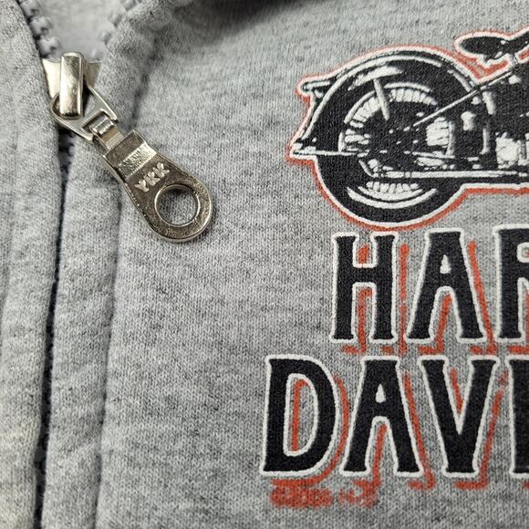 Harley Davidson Kid's Gray Hoodie size XS - Picture 3 of 5
